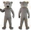 Gray Bear Mascot Costume