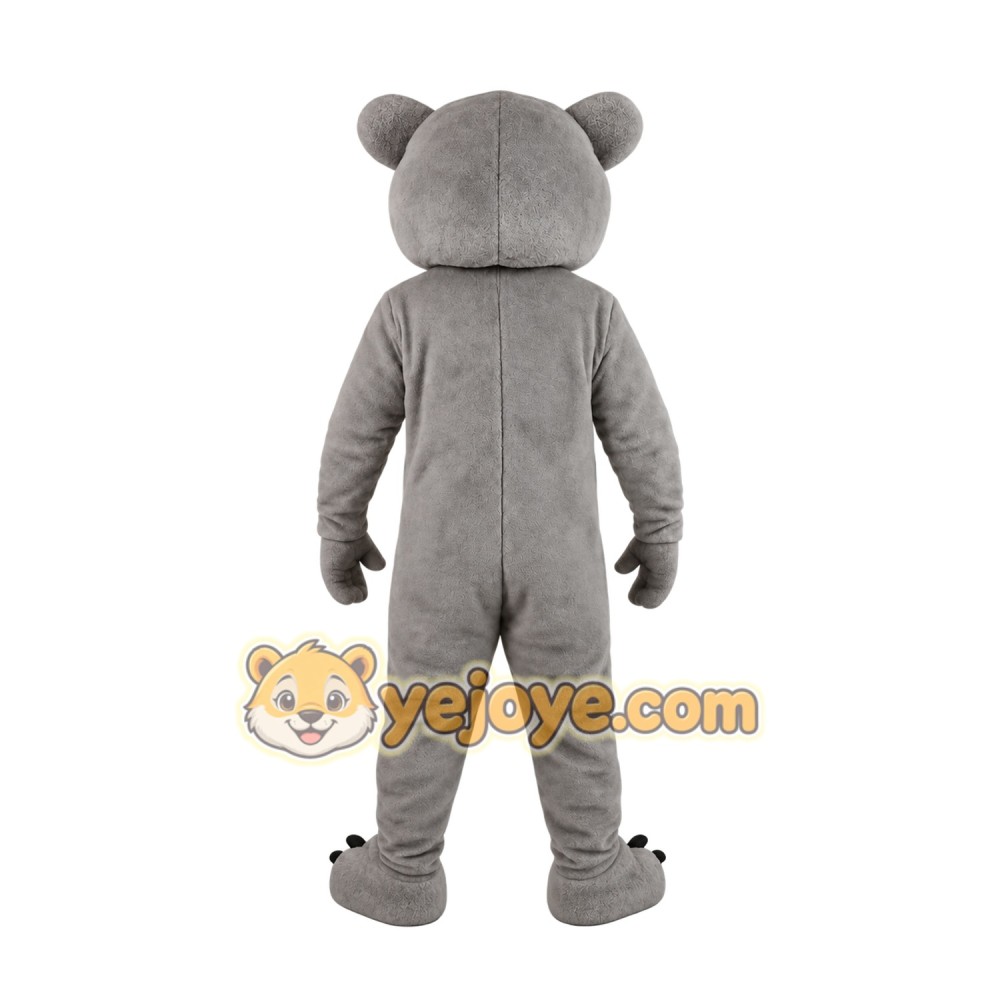 Gray Bear Mascot Costume Gray Bear Mascot Costume