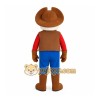Brown Red Blue Old Man Cowboy Mascot Costume Brown Red Blue Old Man Cowboy Mascot Costume