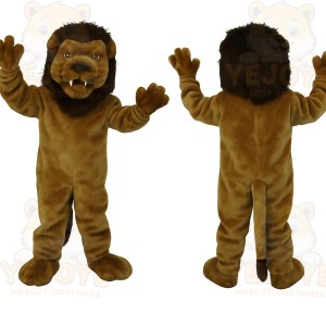 Tan Brown Lion Mascot Costume