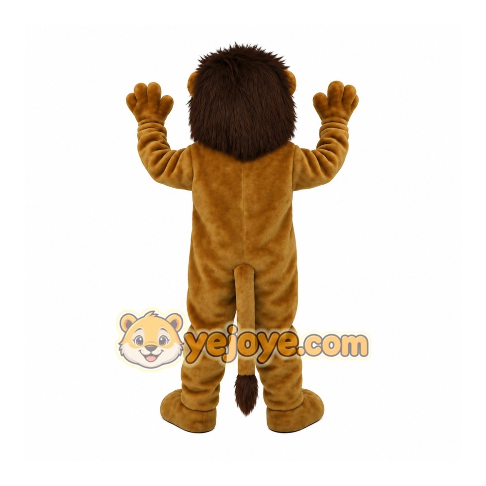 Tan Brown Lion Mascot Costume