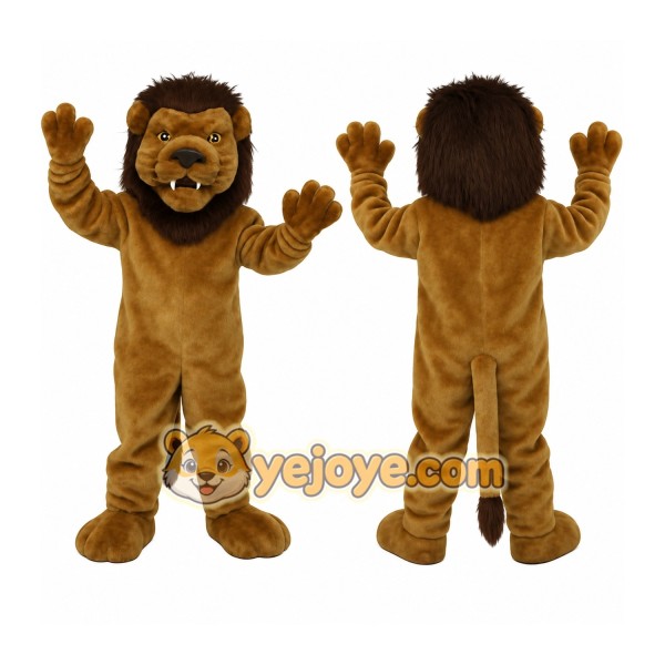 Tan Brown Lion Mascot Costume