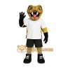 Gold Black White Cobra Mascot Costume