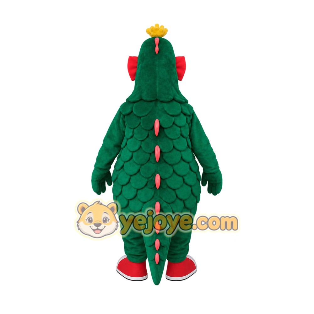Green Yellow Red Dragon Mascot Costume