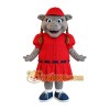 Gray Red Donkey Baseball Mascot Costume Gray Red Donkey Baseball Mascot Costume