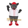Gray Red Baseball Elephant Mascot Costume Gray Red Baseball Elephant Mascot Costume