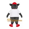 Gray Red Baseball Elephant Mascot Costume Gray Red Baseball Elephant Mascot Costume
