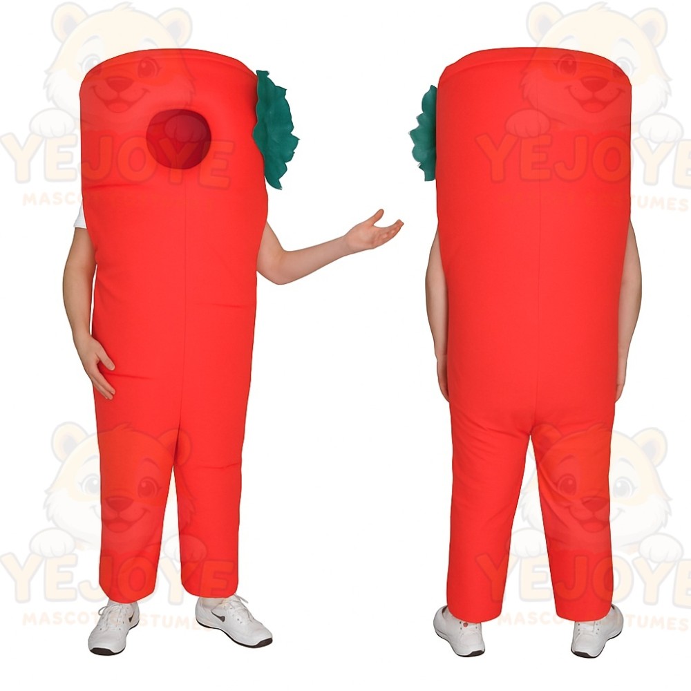 Red Green Chili Pepper Mascot Costume