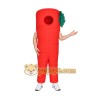 Red Green Chili Pepper Mascot Costume Red Green Chili Pepper Mascot Costume