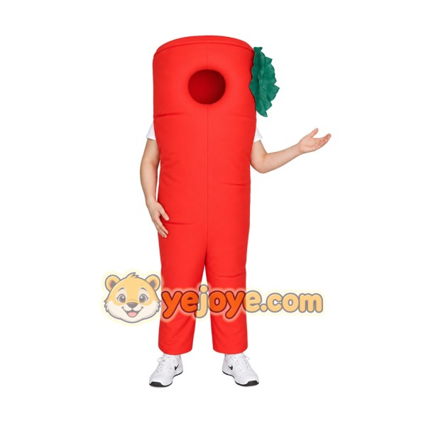 Red Green Chili Pepper Mascot Costume