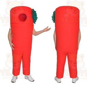 Red Green Chili Pepper Mascot Costume