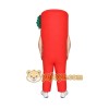 Red Green Chili Pepper Mascot Costume Red Green Chili Pepper Mascot Costume