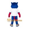 Blue Red White Cat Mascot Costume Blue Red White Cat Mascot Costume
