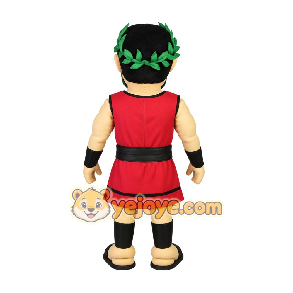 Red Black Caesar Warrior Mascot Costume