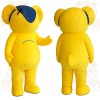 Yellow Navy Teddy Bear Mascot Costume