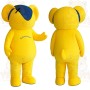 Yellow Navy Teddy Bear Mascot Costume