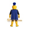 Blue Yellow Medieval Knight Mascot Costume Blue Yellow Medieval Knight Mascot Costume