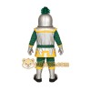 Silver Green Yellow Knight Mascot Costume Silver Green Yellow Knight Mascot Costume