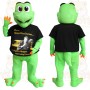 Green Black Lizard Mascot Costume