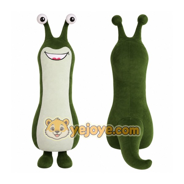 Green White Snail Mascot Costume