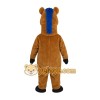 Brown Horse With Blue Mane Mascot Costume Brown Horse With Blue Mane Mascot Costume