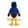 Blue Yellow Brown Duck Pilot Mascot Costume Blue Yellow Brown Duck Pilot Mascot Costume