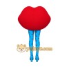 Red Lips Blue Legs Mascot Costume