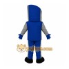 Blue Gray Road Sign Mascot Costume Blue Gray Road Sign Mascot Costume