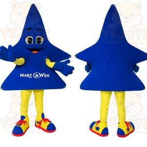 Blue Yellow Star Character Mascot Costume