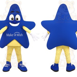 Blue Yellow Star Mascot Costume