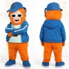 Orange Blue Headphone Monster Mascot Costume