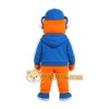 Orange Blue Headphone Monster Mascot Costume