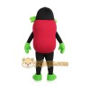 Red Green Black Bean Mascot Costume Red Green Black Bean Mascot Costume
