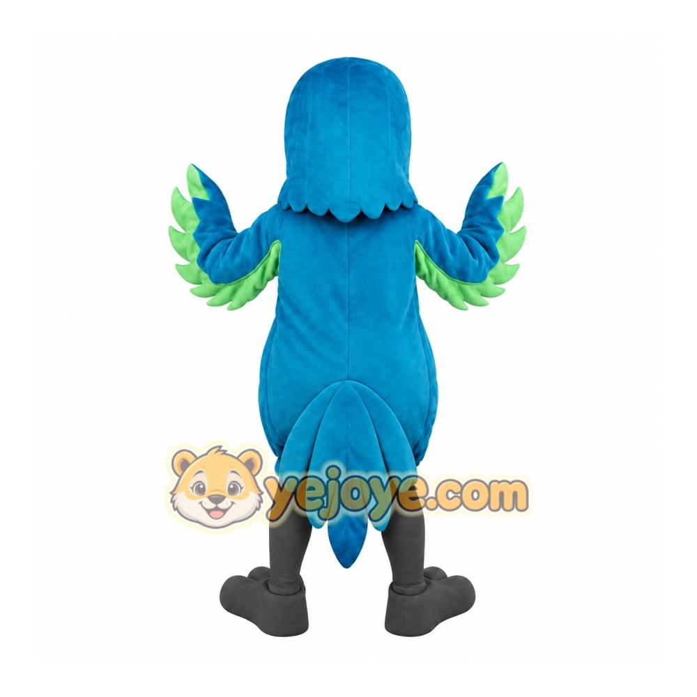 Blue Yellow Green Parrot Mascot Costume