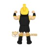 Black Yellow Trojan Warrior Mascot Costume Black Yellow Trojan Warrior Mascot Costume