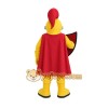 Yellow Red Armored Knight Mascot Costume Yellow Red Armored Knight Mascot Costume