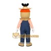 Tan Orange Navy Scarecrow Mascot Costume