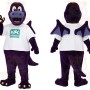 Purple White Winged Dragon Mascot Costume