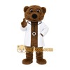 Brown White Medical Bear Mascot Costume Brown White Medical Bear Mascot Costume