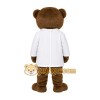 Brown White Medical Bear Mascot Costume Brown White Medical Bear Mascot Costume
