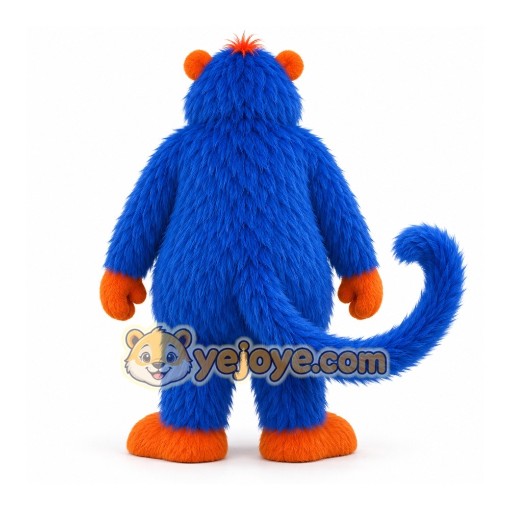 Blue Orange Monkey Mascot Costume Blue Orange Monkey Mascot Costume