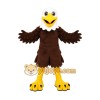Brown White Yellow Eagle Mascot Costume