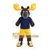 Brown Yellow Navy Moose Mascot Costume Brown Yellow Navy Moose Mascot Costume