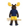 Brown Yellow Navy Moose Mascot Costume Brown Yellow Navy Moose Mascot Costume