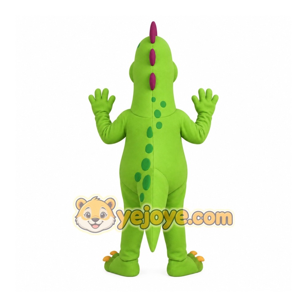 Green Yellow Purple Dinosaur Mascot Costume Green Yellow Purple Dinosaur Mascot Costume