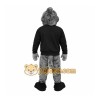 Gray Yellow Black Roadrunner Mascot Costume
