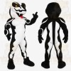Black White Snake Mascot Costume