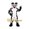 Black White Snake Mascot Costume Black White Snake Mascot Costume