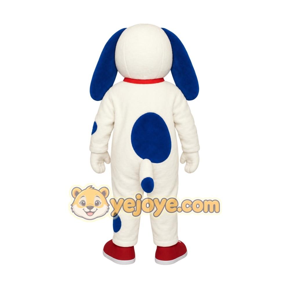 White Blue Spotted Dog Mascot Costume White Blue Spotted Dog Mascot Costume