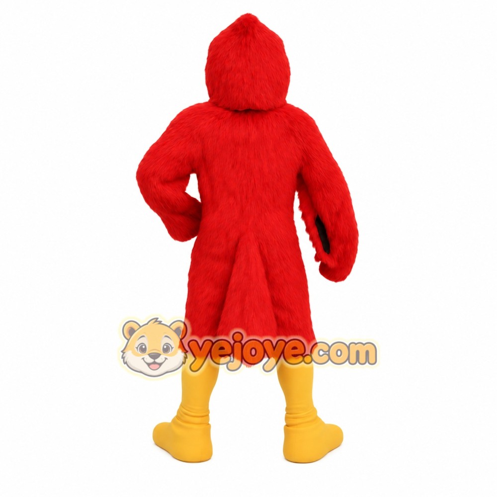 Red Yellow Cardinal Bird Mascot Costume Red Yellow Cardinal Bird Mascot Costume